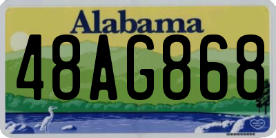 AL license plate 48AG868