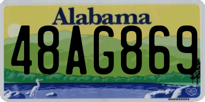 AL license plate 48AG869