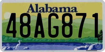 AL license plate 48AG871