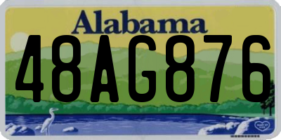 AL license plate 48AG876