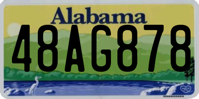 AL license plate 48AG878