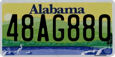 AL license plate 48AG880