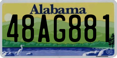 AL license plate 48AG881