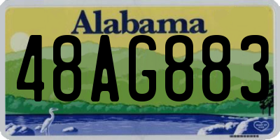 AL license plate 48AG883