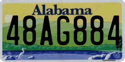 AL license plate 48AG884