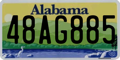 AL license plate 48AG885