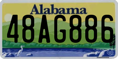 AL license plate 48AG886