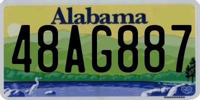 AL license plate 48AG887