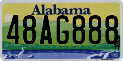 AL license plate 48AG888