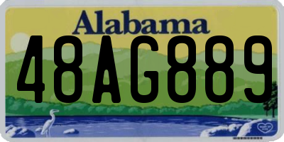 AL license plate 48AG889