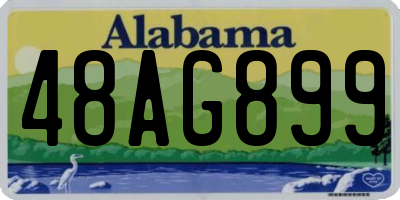 AL license plate 48AG899