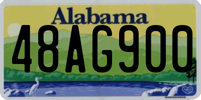 AL license plate 48AG900