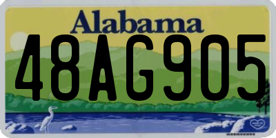 AL license plate 48AG905