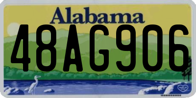 AL license plate 48AG906