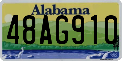 AL license plate 48AG910