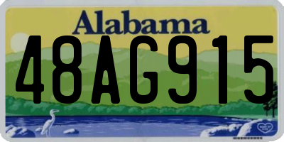 AL license plate 48AG915