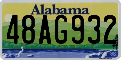 AL license plate 48AG932