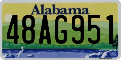AL license plate 48AG951