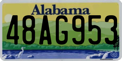 AL license plate 48AG953