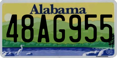 AL license plate 48AG955
