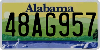 AL license plate 48AG957