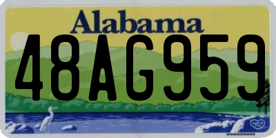 AL license plate 48AG959