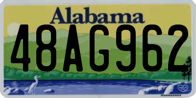 AL license plate 48AG962