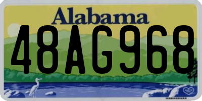 AL license plate 48AG968