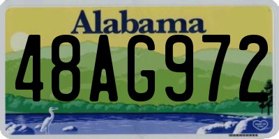 AL license plate 48AG972