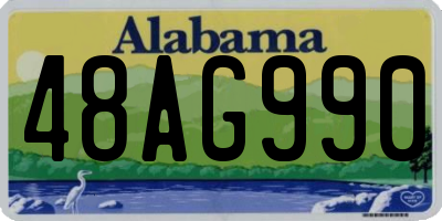 AL license plate 48AG990