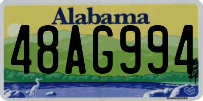 AL license plate 48AG994