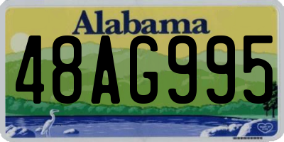 AL license plate 48AG995