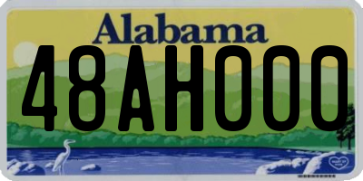 AL license plate 48AH000
