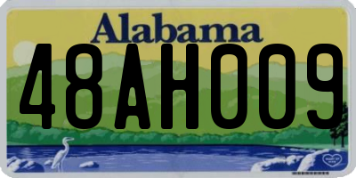 AL license plate 48AH009