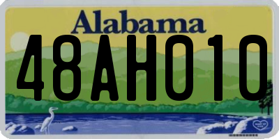 AL license plate 48AH010