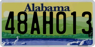 AL license plate 48AH013