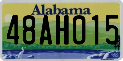 AL license plate 48AH015