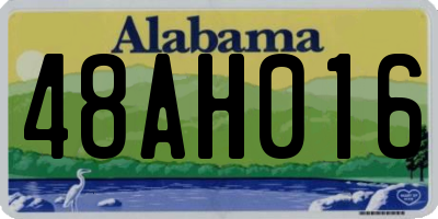 AL license plate 48AH016