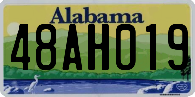 AL license plate 48AH019