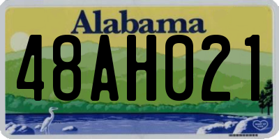 AL license plate 48AH021