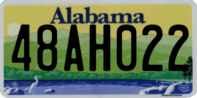 AL license plate 48AH022
