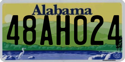 AL license plate 48AH024