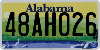 AL license plate 48AH026