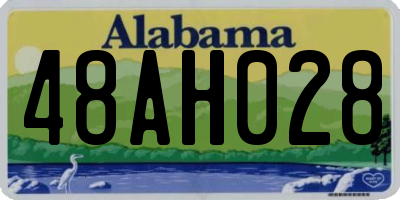 AL license plate 48AH028