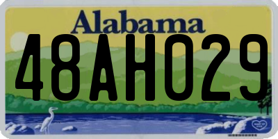 AL license plate 48AH029