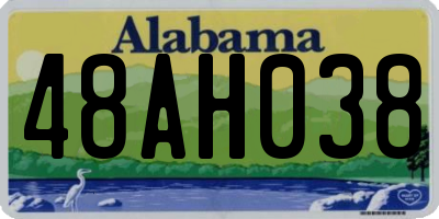AL license plate 48AH038