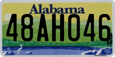 AL license plate 48AH046