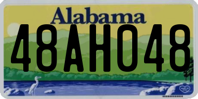 AL license plate 48AH048