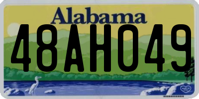 AL license plate 48AH049