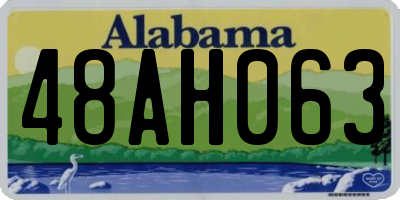 AL license plate 48AH063